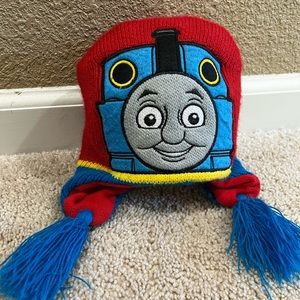 Thomas the tank engine beanie.